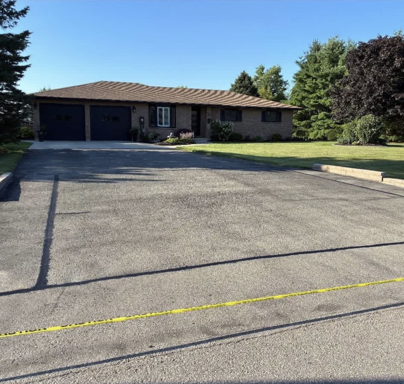 Driveway before sealing